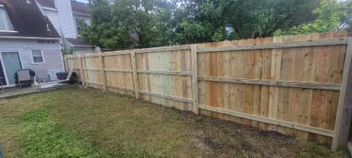 Project review before financing Fresh privacy fence project that could be reviewed for financing after estimate confirmation