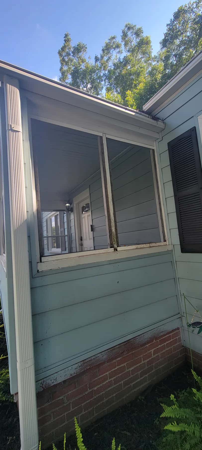 Trim and Carpentry project example Window trim and finish carpentry repair detail